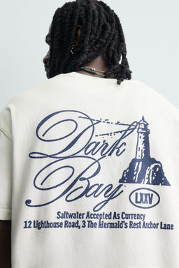 CAMISETA ESTAMPADOS COMBINADOS / Blanco roto - Zara фото 6