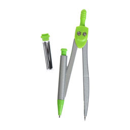 Готовальня 7 предметов: циркуль, грифели, ластик, линейка 15 см, 2 угольника, транспортир, в пластиковом пенале