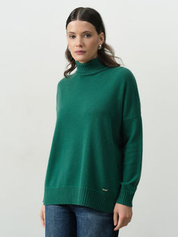 Джемпер из кашемира 12072 изумрудный