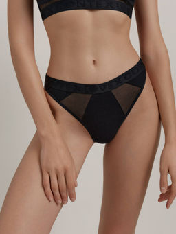 CONTE RIB WITH MESH LBR 2497 Трусы женские black