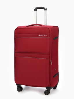 Чемодан 28",Текст,47*30*78,отд на молнии,2 нар/карм, увелич,код замок,4 колеса, красный