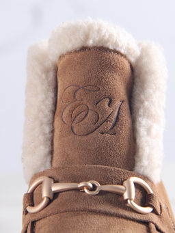 Ботинки 307. PODYUM141 be.светло коричневый замша/Шерсть