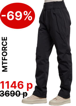 Брюки утепленные спортивные с высокой посадкой женские зимние черного цвета 7141Ch - Colannia фото 19