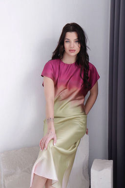 Martichelli Платье с принтом "градиент"