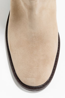 Botas a la rodilla en serraje afelpado - H&m фото 4