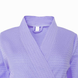 Халат вафельный женский «Экономь и Я» рукав 3/4 цвет сиреневый р. 42-44, хл 100%, 200 г/м²