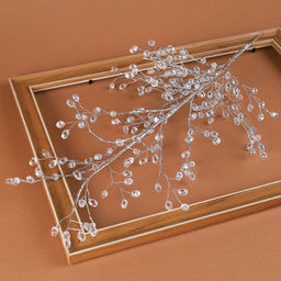 Цветок декоративный стеклярус 50 см на подставке / SA20227-A2 /уп 50/200/ - Галеонтрейд фото 3