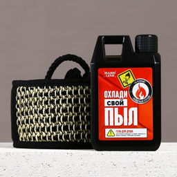 Подарочный набор косметики Охлади свой пыл, гель для душа во флаконе канистры 300 мл и мочалка для тела, аромат мужского парфюма, HARD LINE  фото 3