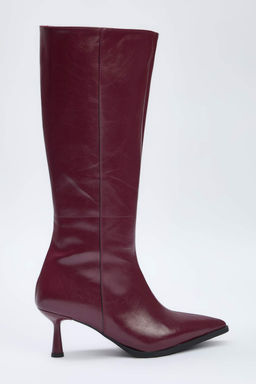 Siyah Kroko Sivri Burun Ince Topuklu Kad?n CizmeTAKAW26CZ00010 - Trendyolmilla фото 8