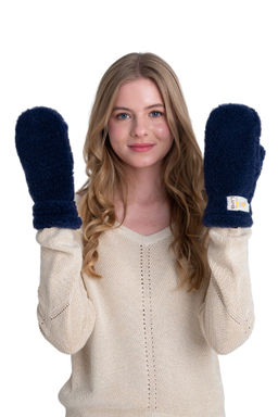 Варежки меховые на резинке ВАНИЛЬ - Woollamb фото 19