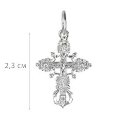 Крест, куб.циркон., ТРК3-052