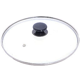 7028 Крышка 28см чер/ручка мет/ободок РОССИЯ (х20)