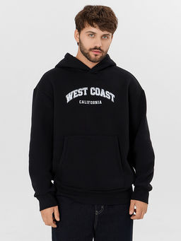 Худи мужское черное