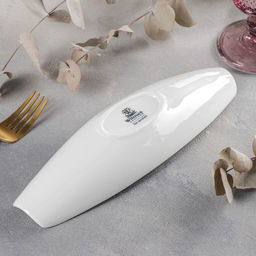 Блюдо для подачи Wilmax, 25.5×7.5 см, фарфор, цвет белый