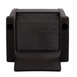 Кресло садовое «Ротанг», пластик, 73×70×79 см, мокко