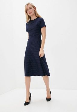 Платье-миди в тонкую полоску - Incity фото 6