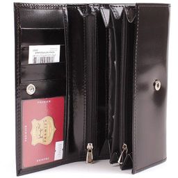 Портмоне женское Premier-DM-1 н/к, 6 отд, 4 карм, черный глянцевый (89) 144059  фото 3