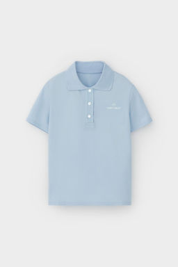 ЕВТ 3275/голубой кашемир джемпер-поло жен