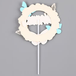 Топпер С днём рождения с бабочками, цвет голубой - Страна карнавалия фото 3