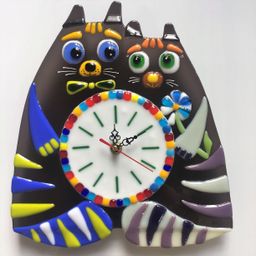 Настенные часы Влюбленные коты - Стрекоза фото 6