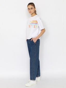 CRB wear/CSJG 63822-20-409 Футболка для девочки,белый/Ex.Cherubino  фото 2