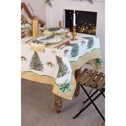 Набор столовый Этель Golden Christmas скатерть 150*180 +/-3см с ГМВО, салф.40х40см - 8шт,  фото 2