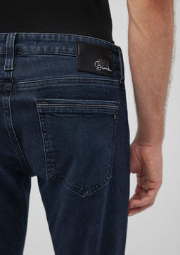 Jake Lux Black Puslu Vintage Koyu Mavi Jean Pantolon  фото 7