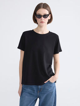 Bisiklet Yaka Soft Touch Kad?n Ti??rt