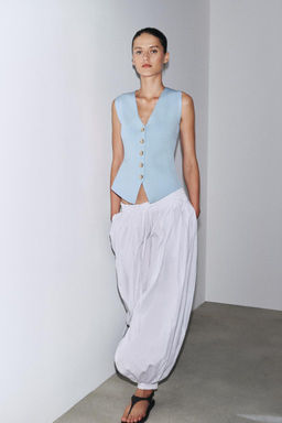 PLAIN KNIT WAISTCOAT TOP - Zara фото 2