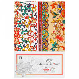 "Меандр" Скатерть 180х145см, длина стола до 140см, на 6 персон, хлопок "Премиум" 186г/м2, "Домашняя мода" (Россия)