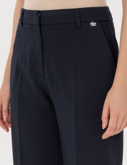 Lacivert Straight Fit Kuma_ Pantolon