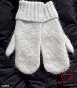 Женские тёплый варежки ангора. - Bruno фото 2