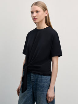 Футболка с завязками / Zarina  фото 4