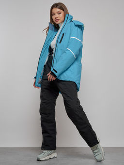Горнолыжный костюм женский зимний голубого цвета 02321Gl - Chunmai фото 9