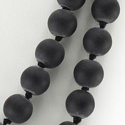 Шунгит круг 10мм бусы длинные 120см