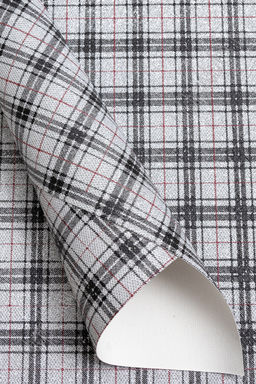 Кожзам "Клетка" А4 (5 листов) SF-7185, серебро №8