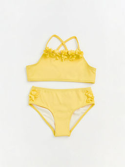 ?i?ek Detayl? K?z ?ocuk Bikini
