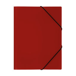 Папка на резинках СТАММ красная (ММ-32191) А4, 500мкм