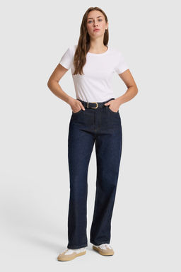 Kad_n Beyaz Bisiklet Yaka Basic Ti__rt - U.s. polo assn фото 4