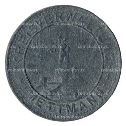 10 пфеннигов 1917 года Германия  Нотгельд (Меттман)