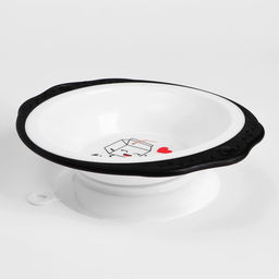 Тарелка M&B «Люблю есть», на присоске 250 мл, в наборе вилка, ложка