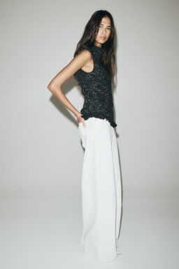 Top con ribete desflecado - H&m фото 3
