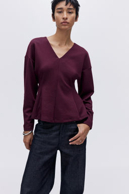 Top entallado efecto neopreno - H&m фото 4