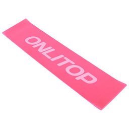 Фитнес-резинка ONLYTOP, 30.5×7.6×0.05 см, нагрузка 4 кг, цвет фуксия