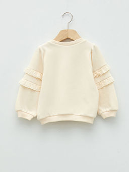 Bisiklet Yaka Uzun Kollu Basic K?z Bebek Sweatshirt - Waikiki фото 2