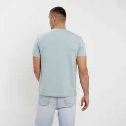 Футболка мужская MINAKU: Basic line MAN, размер 44, аква