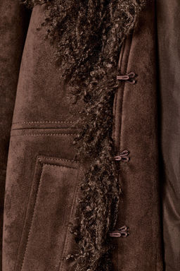 DOUBLE-FACED FAUX FUR JACKET - Zara фото 10