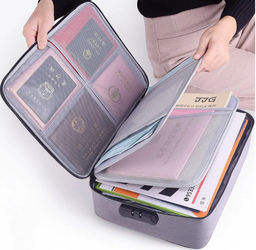 Cумка органайзер для документов и вещей с кодовым замком 37х27х10.5см - Family фото 3