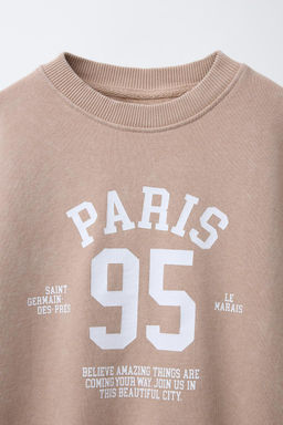 FADED SLOGAN SWEATSHIRT - Zara фото 7