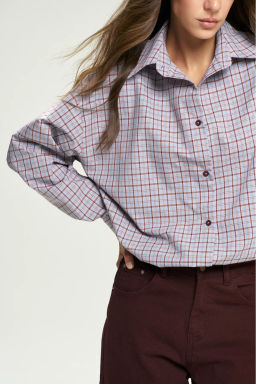 Рубашка Classic в клетку Blue&Wine - Erist store фото 5